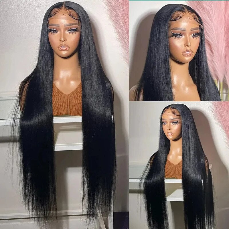 [30"=$169] Pre Bleached Knots Pre Plucked 5x5 Ready to Wear Glueless Lace Wig Pre Cut Lace Closure Wigs 180% Density Human Hair Wigs