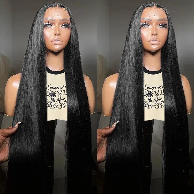 (OneMore Bogo Sale)Pre Bleached & Pre Cut 13x4 Long Lace Frontal Wig