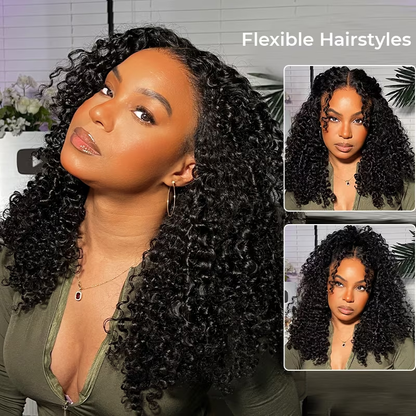 OneMore Pre Bleached HD Glueless Lace Kinky Curly Wig Pre Plucked Ready to Wear Wig