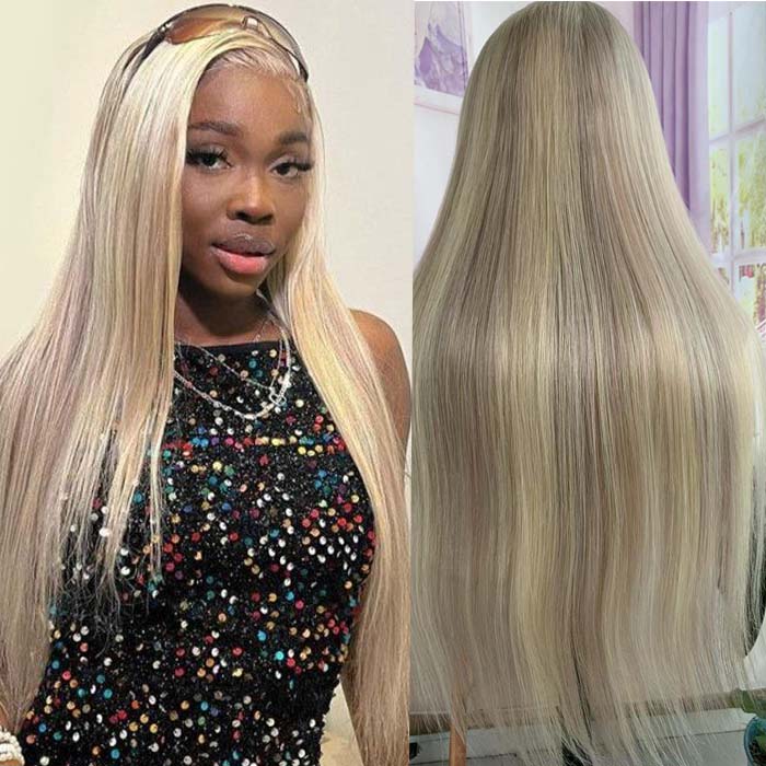 platinum balayge blonde lace frontal wig