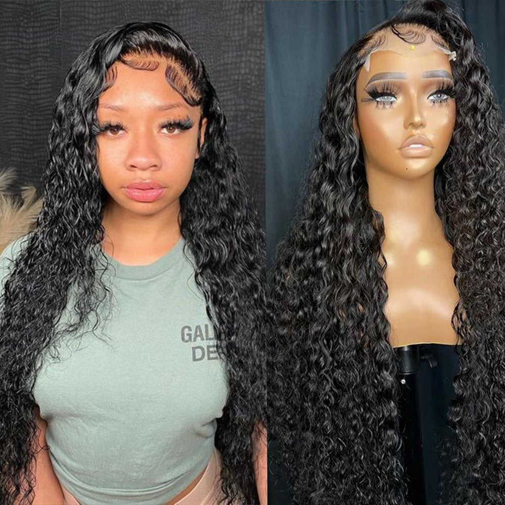 HD Lace Closure Wig Water Wave 6x6 Closure Wig Glueless Lace Human Hair Wigs for Black Women