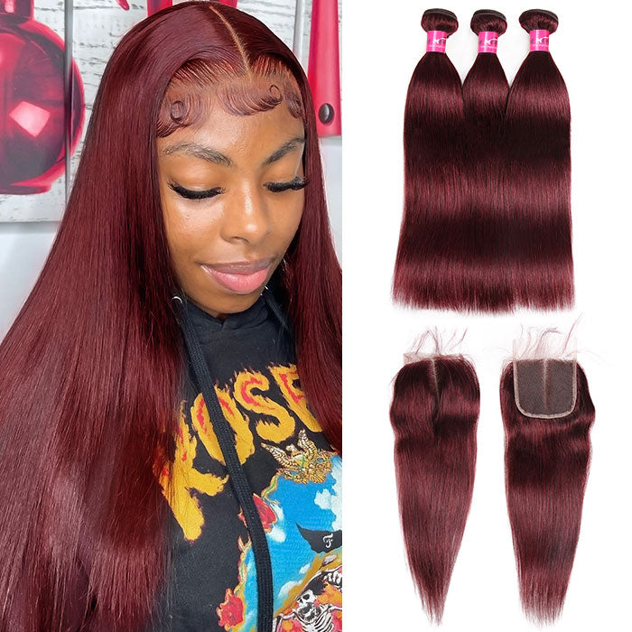 Burgundy Red Hair Bundles