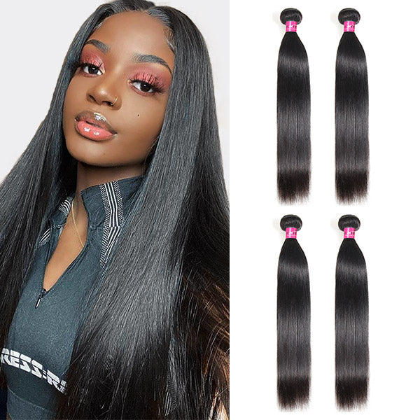 Brazilian Straight Hair Weave 4 Bundles 