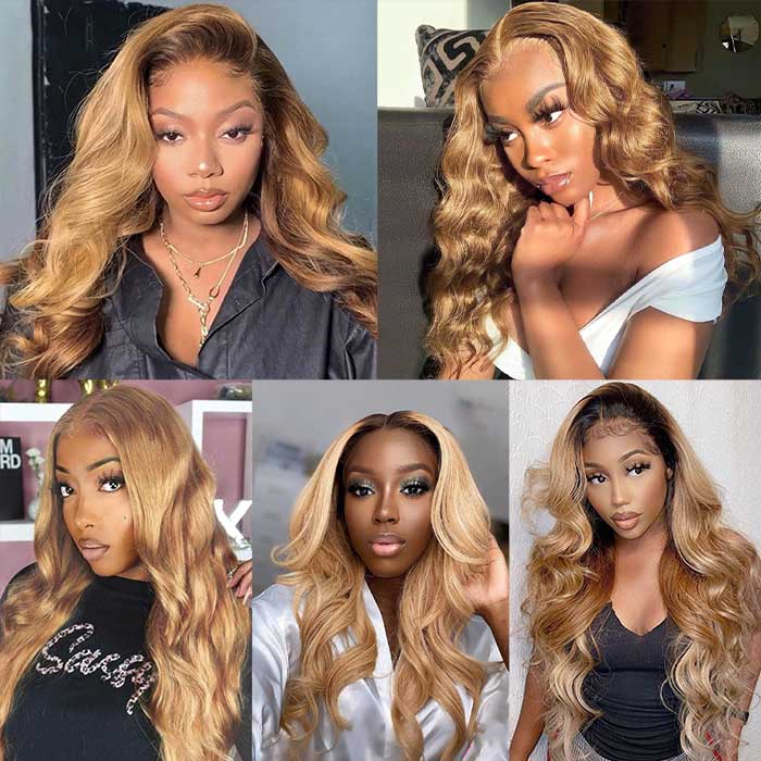 Honey Blonde Body Wave 3 Bundles