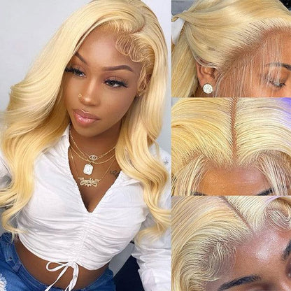 Blonde Lace Front Wig Body Wave Full Lace Wigs Glueless 13x4 Lace Front Wigs for Women