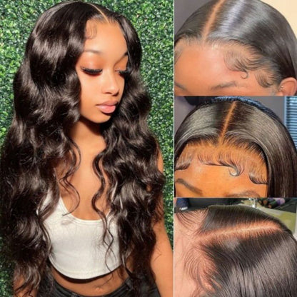 Full Lace Wigs Body Wave HD Transparent Lace 13x4 Lace Front Glueless Human Hair Wigs