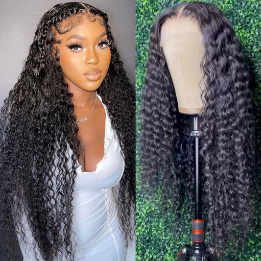 HD 13x4 Lace Front Curly Hair Wig Glueless Lace Front Wigs Transparent Lace Pre Cut Lace Wig 30 Inch