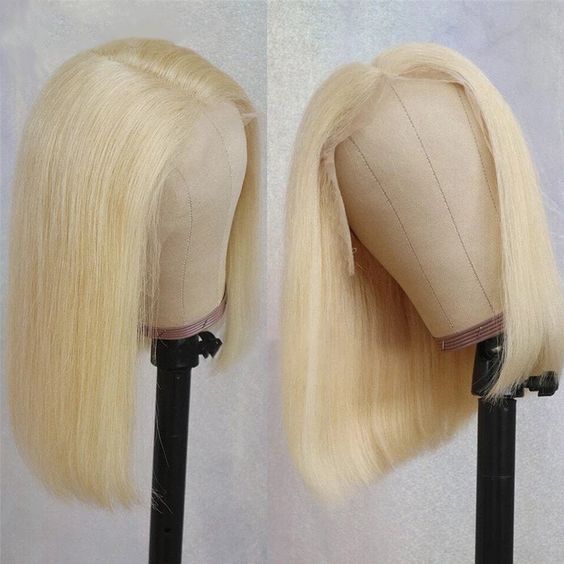 Blonde Bob Wig Human Hair