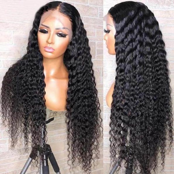 30 inche deep wave human hair wigs