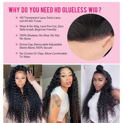 Beginner Friendly Lace Wig deep wave