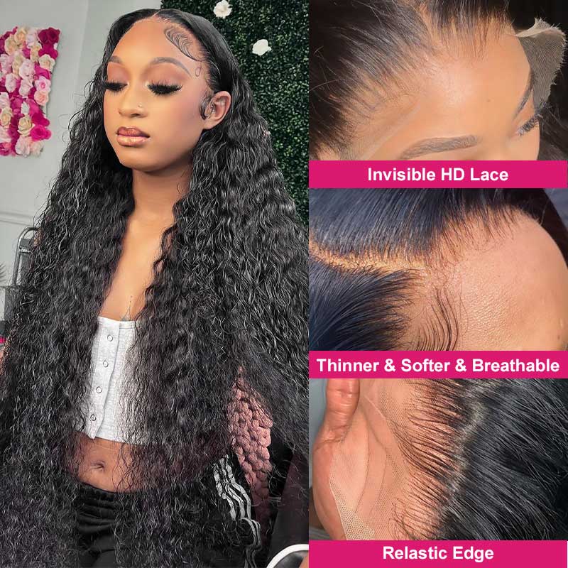 HD Lace Wig Deep Wave 13x4 Frontal Wig