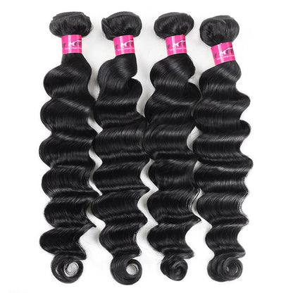 One More Loose Deep Wave Hair 4 Bundles 100% Human Hair Weave