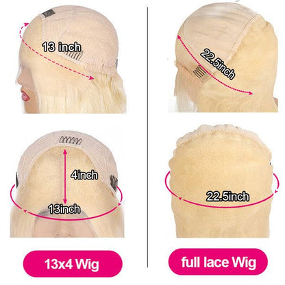 Blonde Lace Front Wig Body Wave Full Lace Wigs Glueless 13x4 Lace Front Wigs for Women