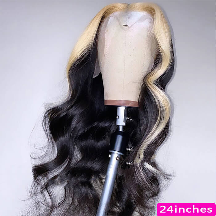 Skunk Stripe Hair Wig