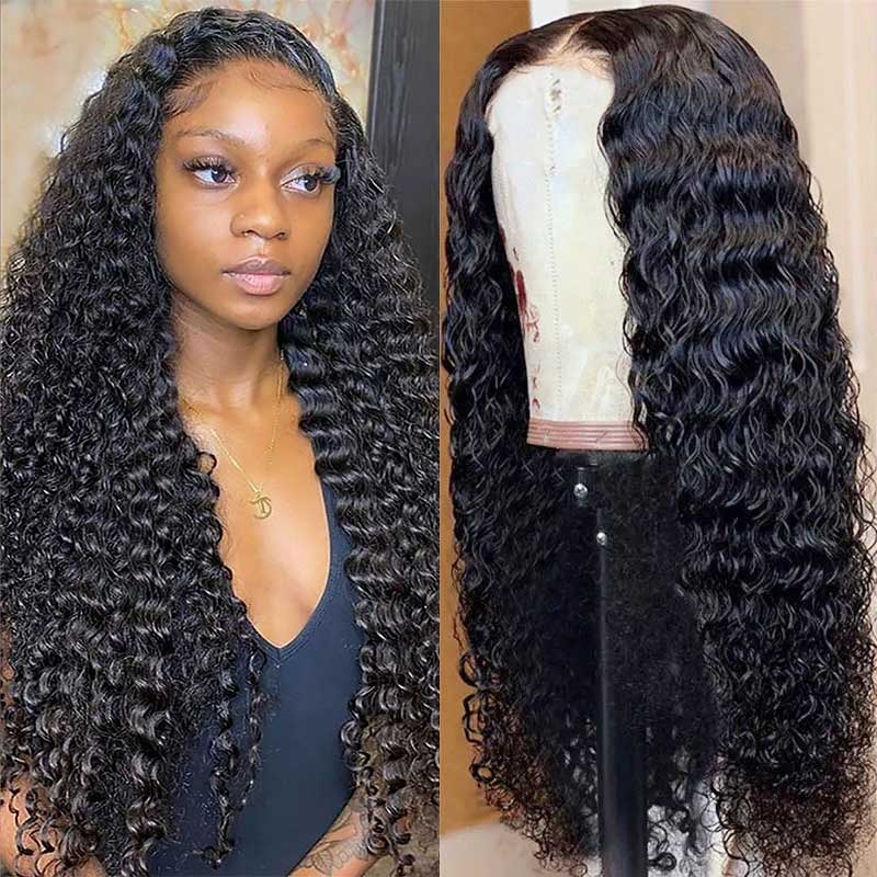 4¡Á4 Glueless Lace Wig Deep Wave 