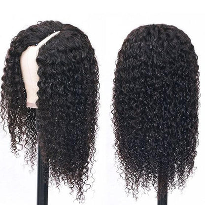 Curly V Part Wig No Leave Out Upgrade U Part Wigs No Glue Human Hair Wigs