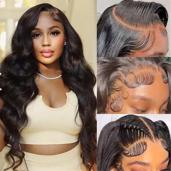 Full Lace Wigs Body Wave HD Transparent Lace 13x4 Lace Front Glueless Human Hair Wigs