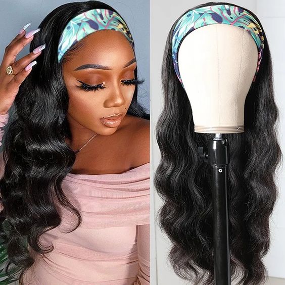 Human Hair Headband Wig 