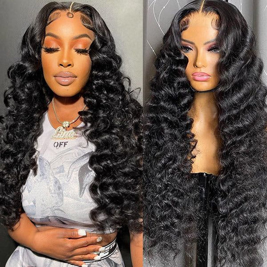 glueless loose deep lace wig 