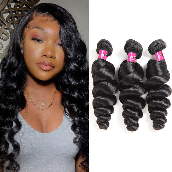 Loose Wave Hair 3 Bundles 10A Virgin Remy Hair