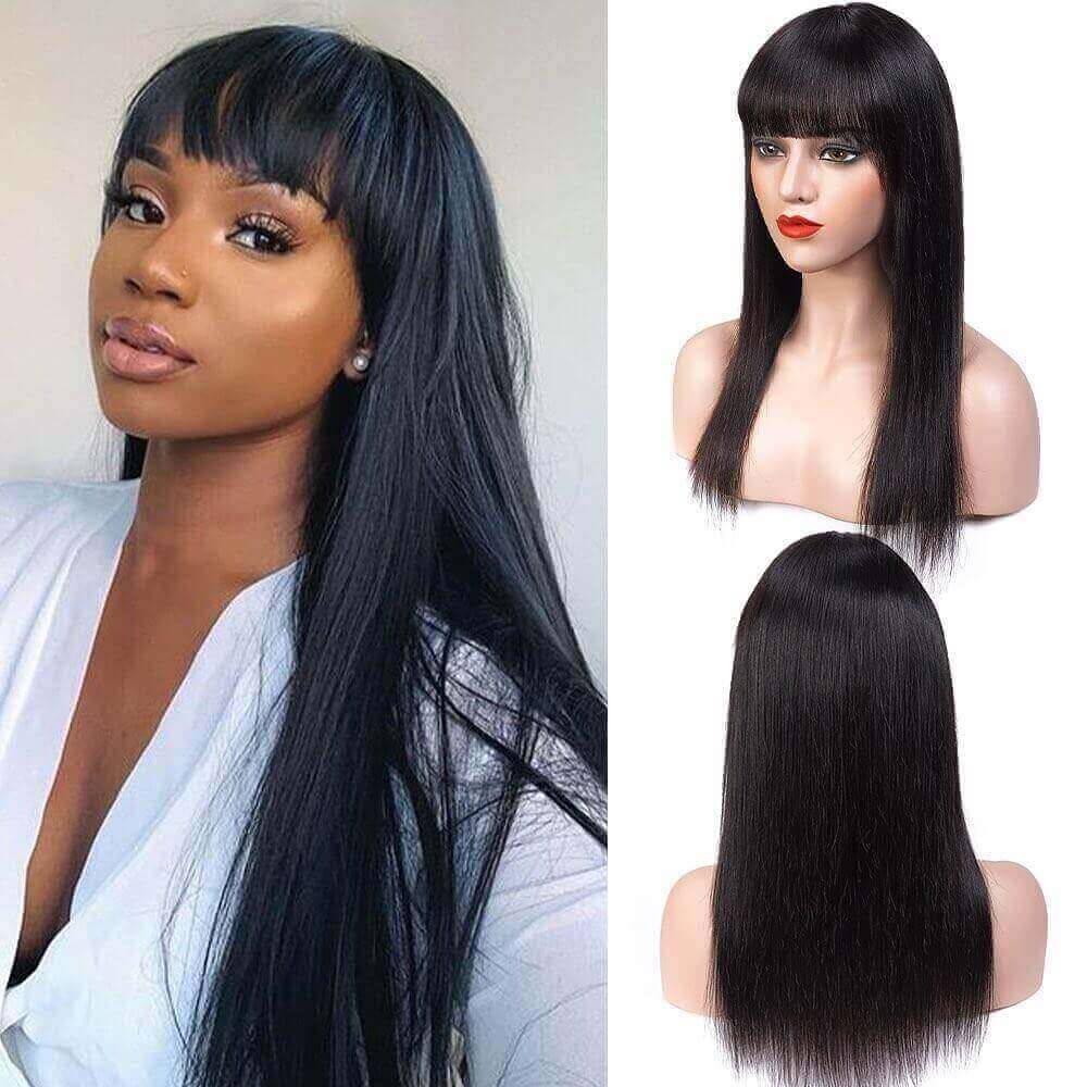 Straight Hair Machine Made Wig