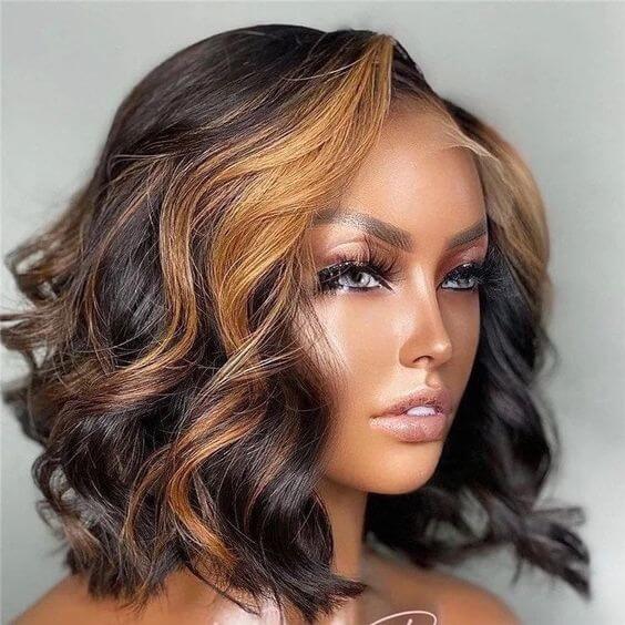 Human Hair Short Bob Lace Wigs