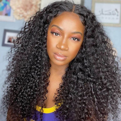 12A Kinky Curly Hair 13x4 Lace Front Wig Transparent Swiss Lace Curly Hair Wigs 250% Density