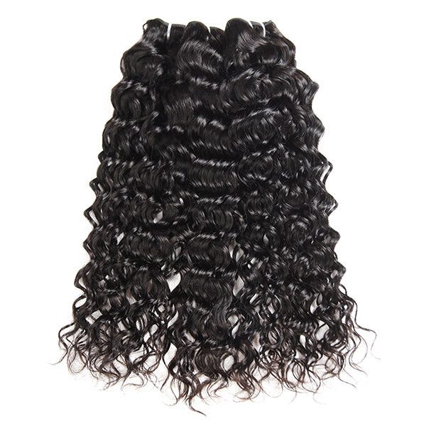 Water Wave Bundles Peruvian Hair Weave Bundles Human Hair Bundles Natural Jet Black 8-28 Inch Remy Hair Extensions