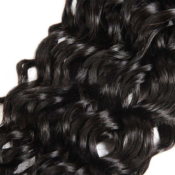 Indian Virgin Human Hair Water Wave 4 Bundles