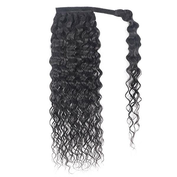 water wave drawstring ponytails